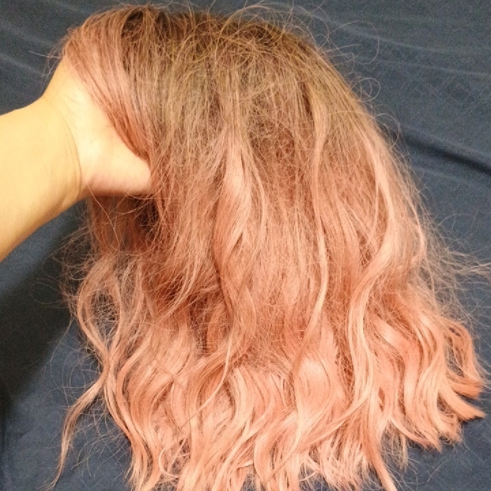 Pink Wavy Hair Extension